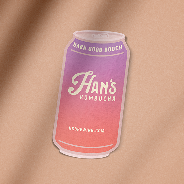 Han's Kombucha Can Sticker 5 Pack image 5