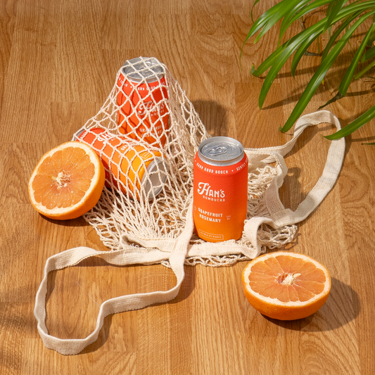 Grapefruit Rosemary Kombucha