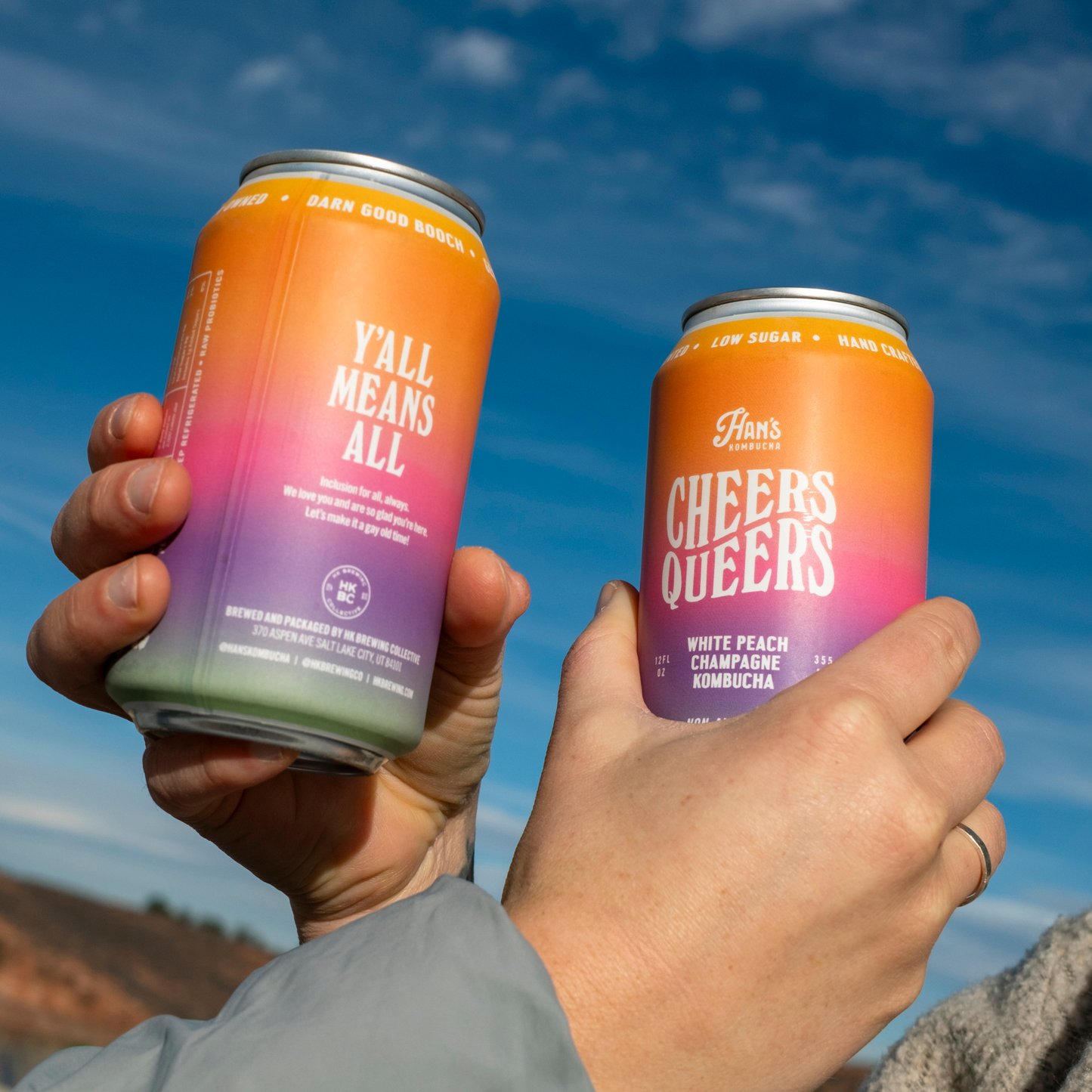 Cheers Queers - White Peach Champagne Kombucha