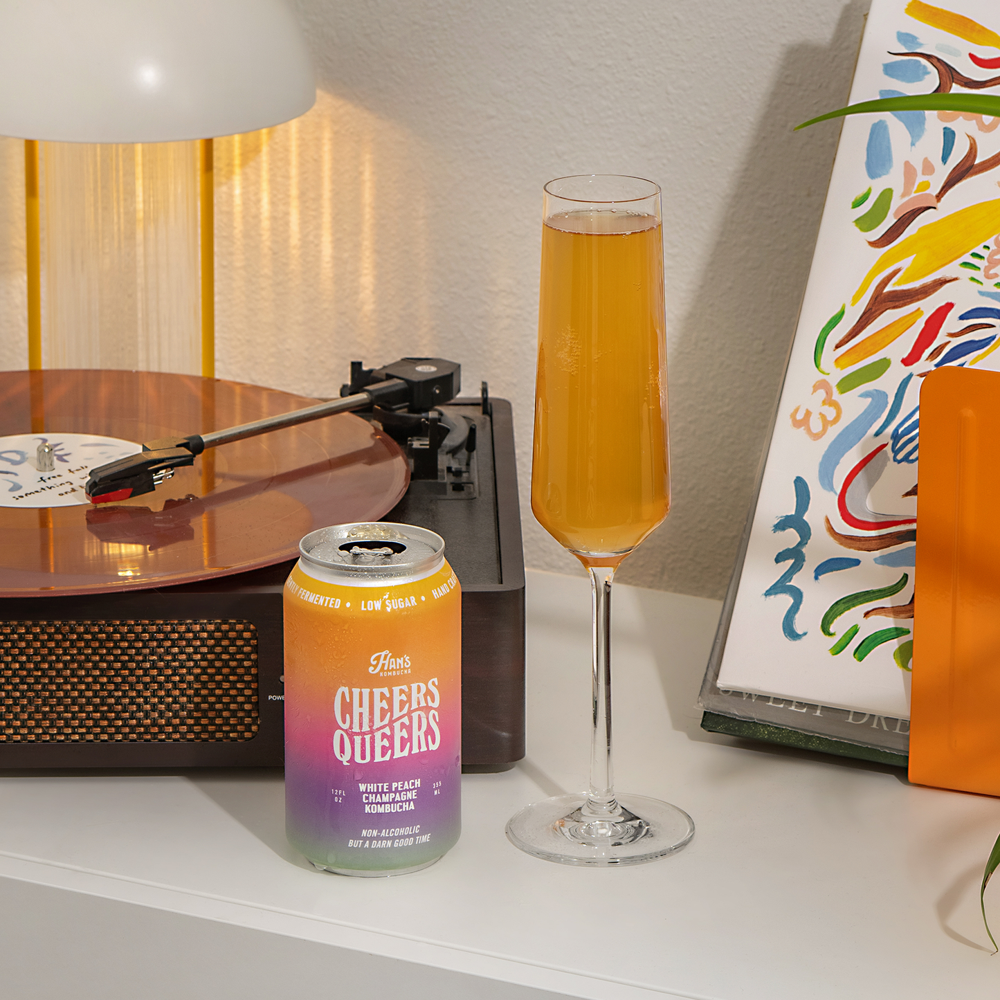 Cheers Queers - White Peach Champagne Kombucha