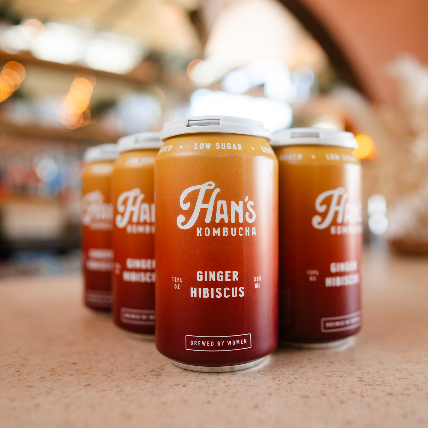 Ginger Hibiscus Kombucha