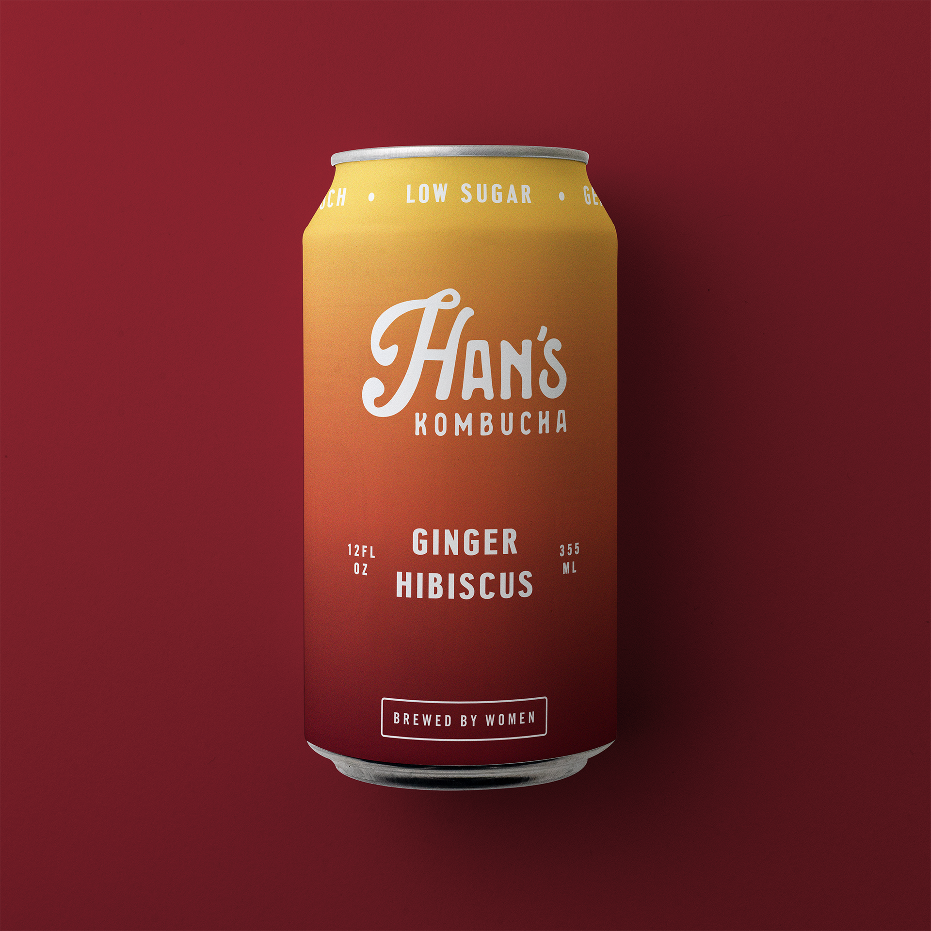Ginger Hibiscus Kombucha | Han's Kombucha