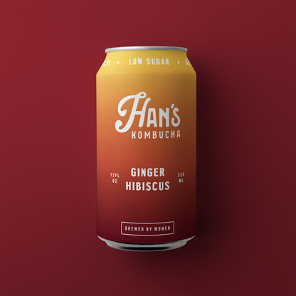 Ginger Hibiscus Kombucha