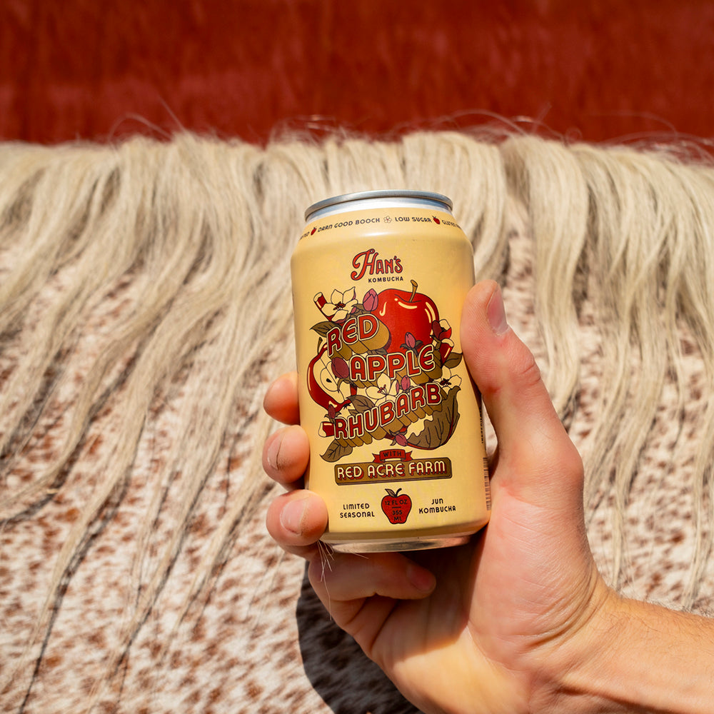 Red Apple Rhubarb Kombucha