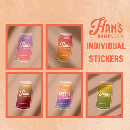 Han's Kombucha Can Sticker image 0